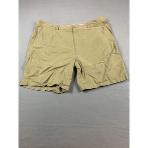 Tommy Bahama Shorts Mens 42 Khaki Flat Front Casual Tencel Blend Lightweight